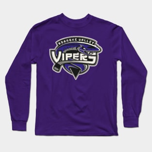 Defunct Roanoke Valley Vipers Hockey Team Long Sleeve T-Shirt